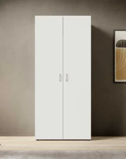 Kleiderschrank Base | 80 x 52 x 177 cm | Weiß