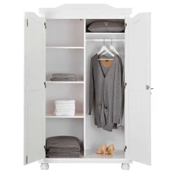 Kleiderschrank Bastian mit 2 Türen - weiß