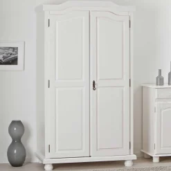 Kleiderschrank Bastian mit 2 Türen - weiß