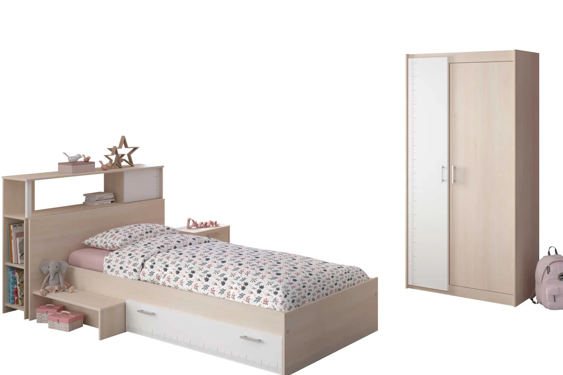 Kleiderschrank Charly 2-türig