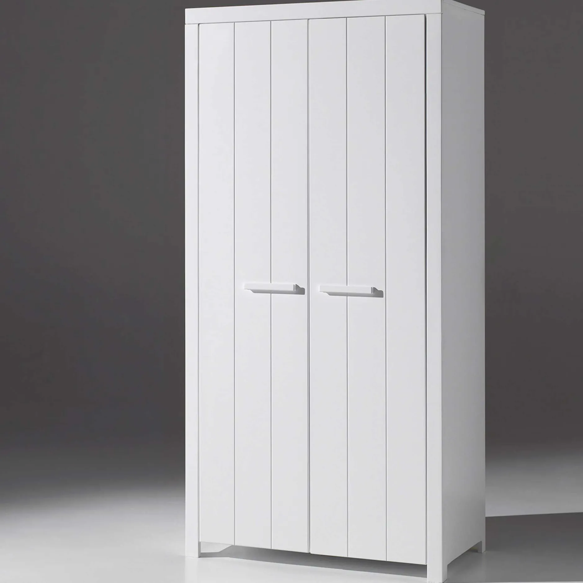 Kleiderschrank Erik 2-türig - weiß