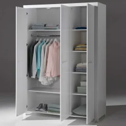 Kleiderschrank Erik 3-türig - weiß