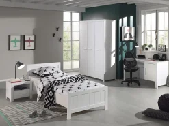 Kleiderschrank Erik 3-türig - weiß