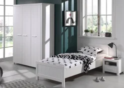 Kleiderschrank Erik 3-türig - weiß