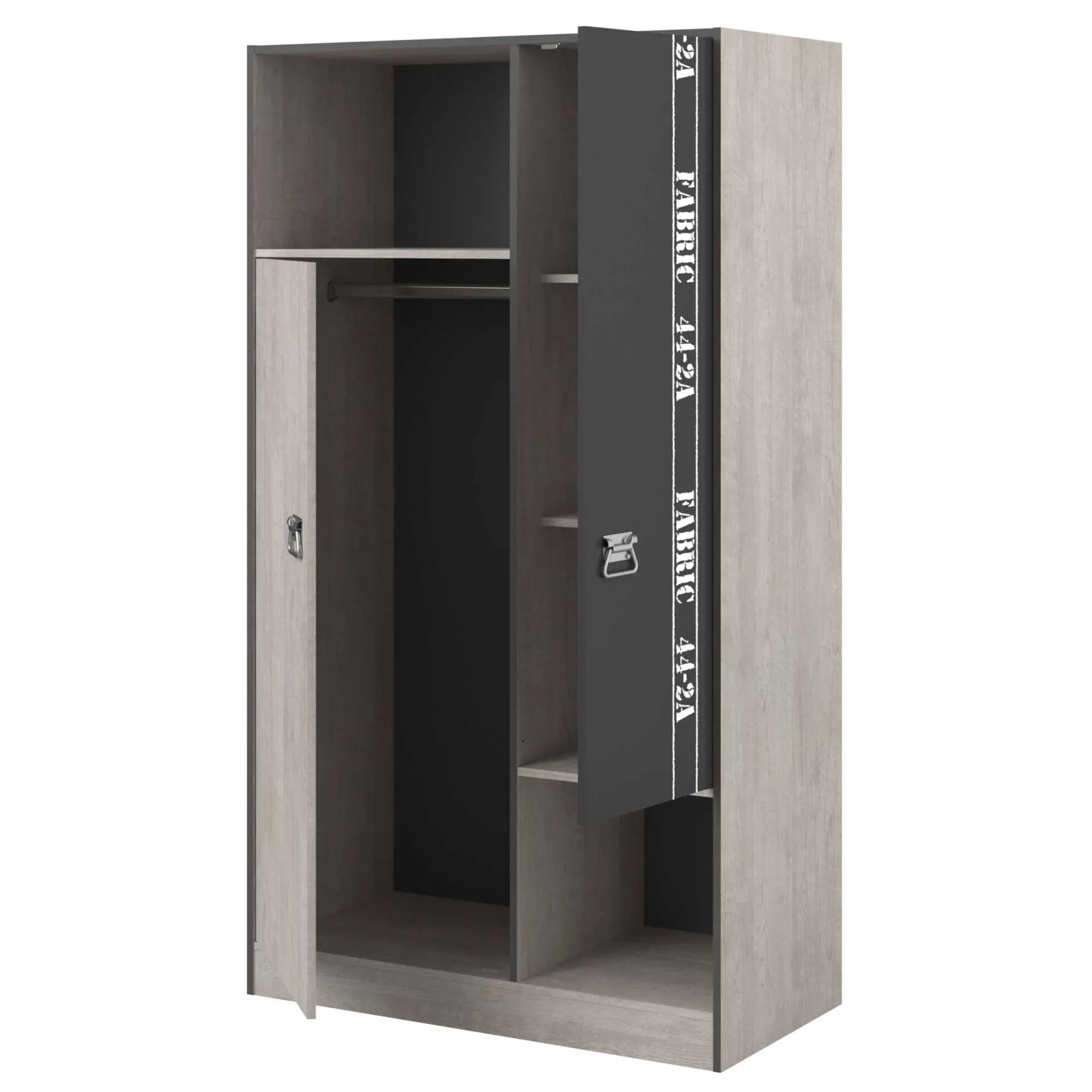 Kleiderschrank Fabric 2-türig