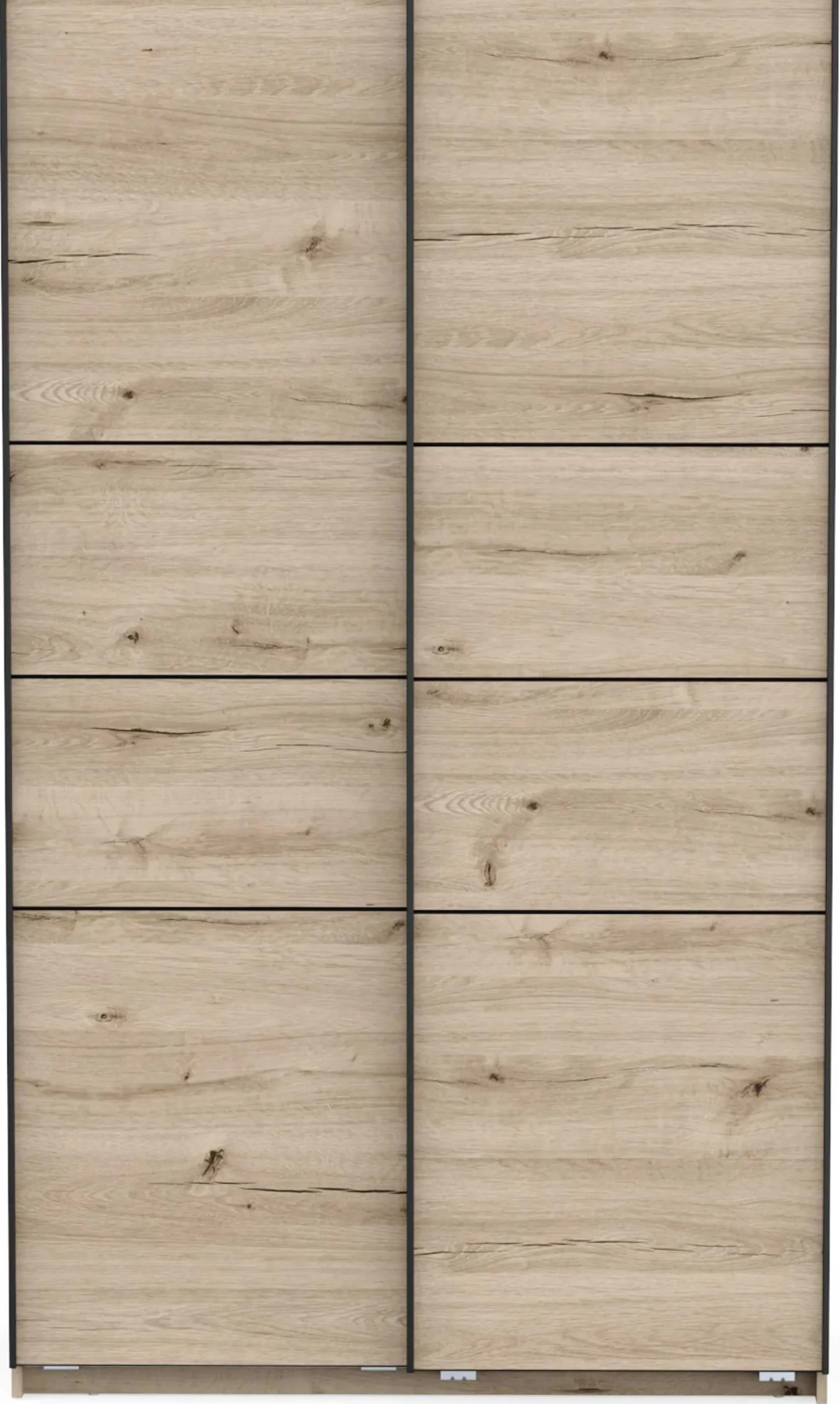 Kleiderschrank Faust - 117x60x203cm - 2 Türen - Eiche Dekor