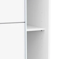 Kleiderschrank Faust - 117x60x203cm - 2 Türen - weiß