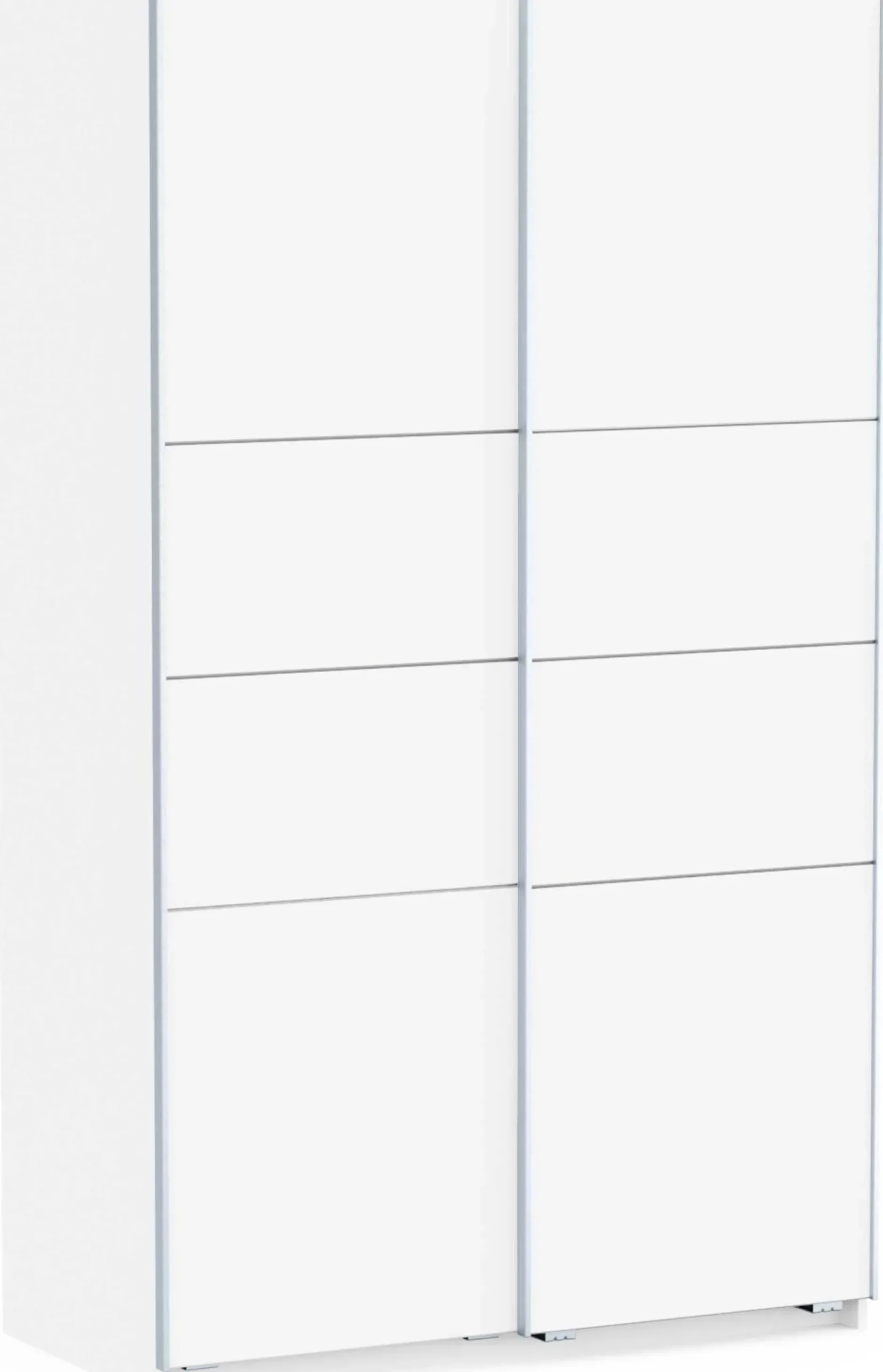 Kleiderschrank Faust - 117x60x203cm - 2 Türen - weiß