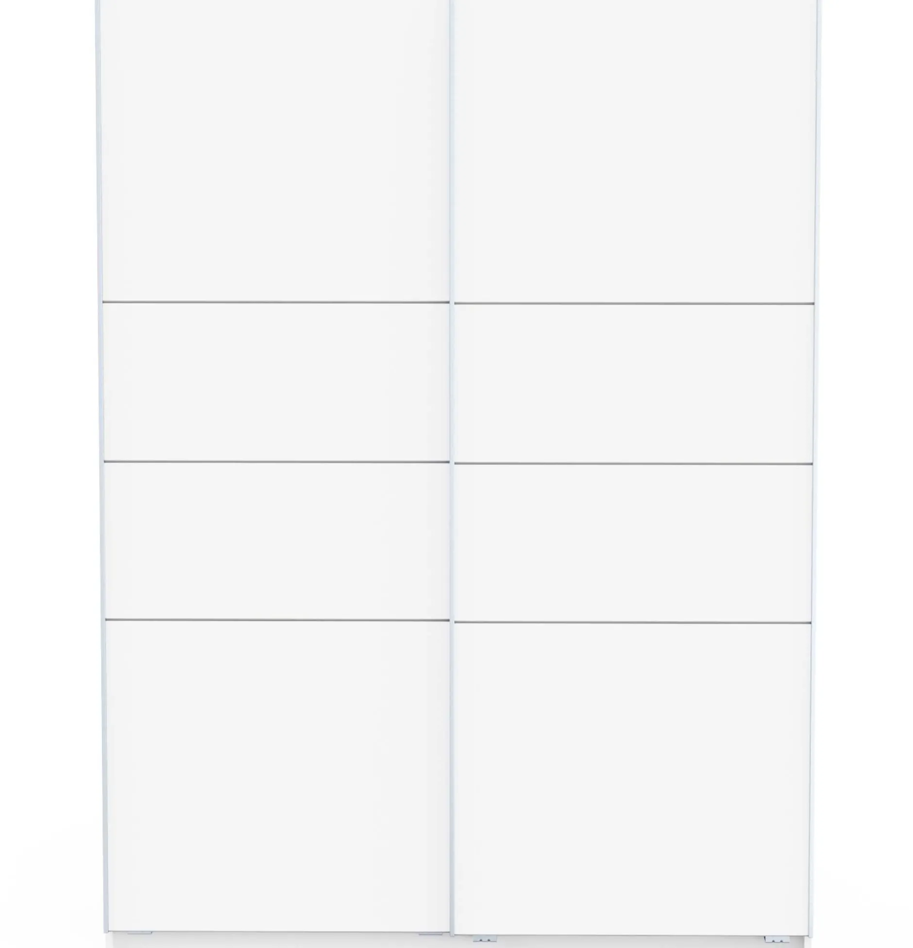 Kleiderschrank Faust - 148x60x203cm - 2 Türen - weiß