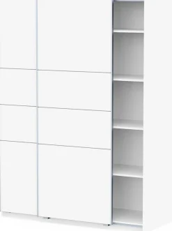 Kleiderschrank Faust - 148x60x203cm - 2 Türen - weiß