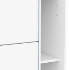 Kleiderschrank Faust - 148x60x203cm - 2 Türen - weiß