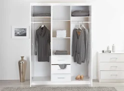 Kleiderschrank Geraldo - weiß