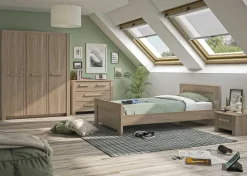 Kleiderschrank Haron mit 3 Türen