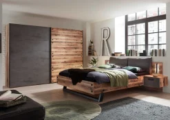 Kleiderschrank Kalas 270cm mit 2 Schiebetüren - grau/braun