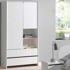 Kleiderschrank Kiddy 2 Türen - weiß