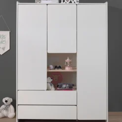 Kleiderschrank Kiddy 3 Türen - weiß