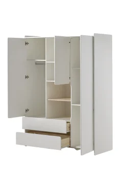 Kleiderschrank Kiddy 3 Türen - weiß