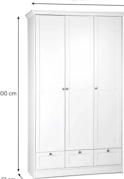 Kleiderschrank Landwood 3 Türen