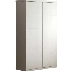 Kleiderschrank Lara 2 grifflose Türen - weiß