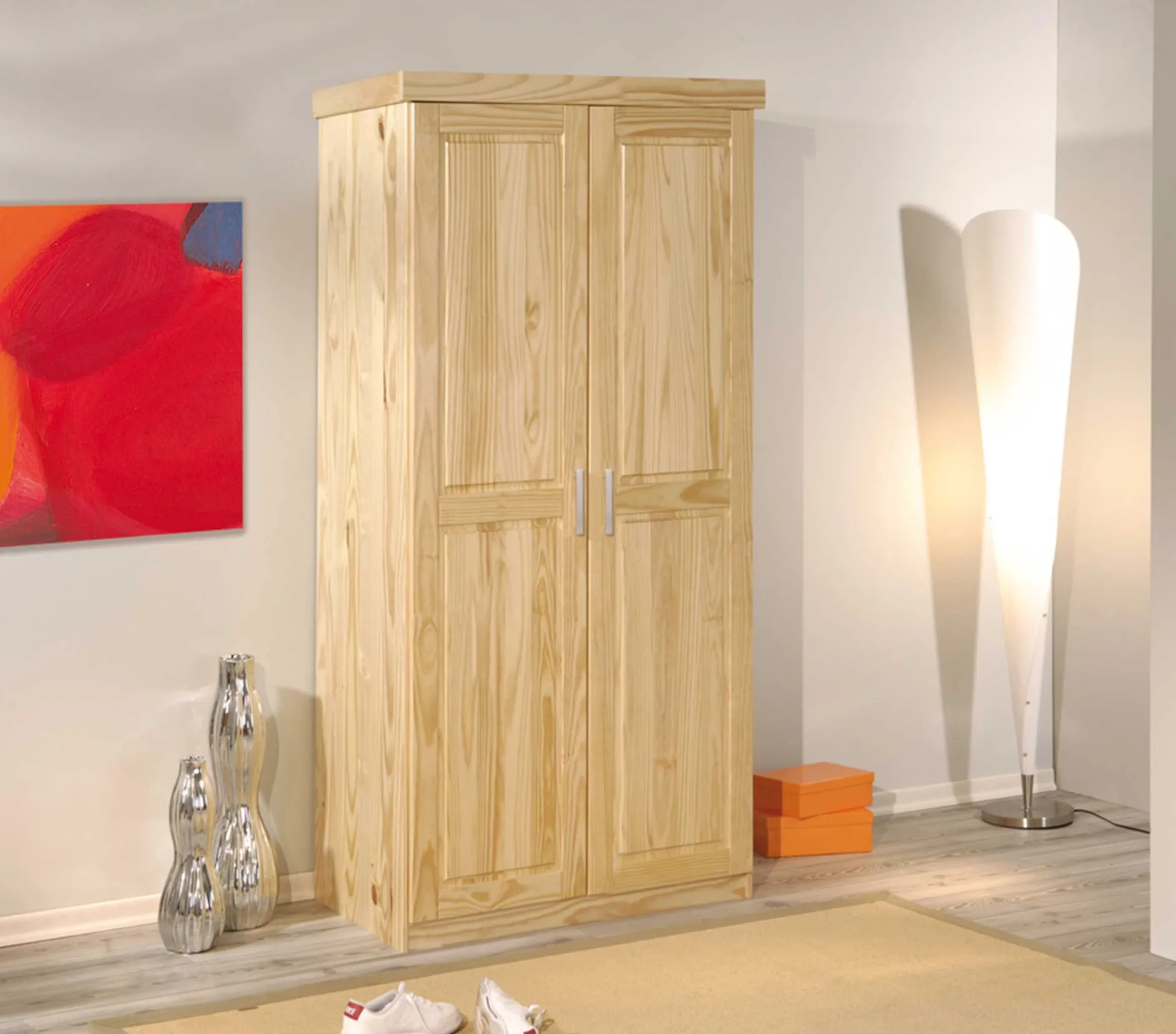 Kleiderschrank Leon 2 Türen - Kieferholz