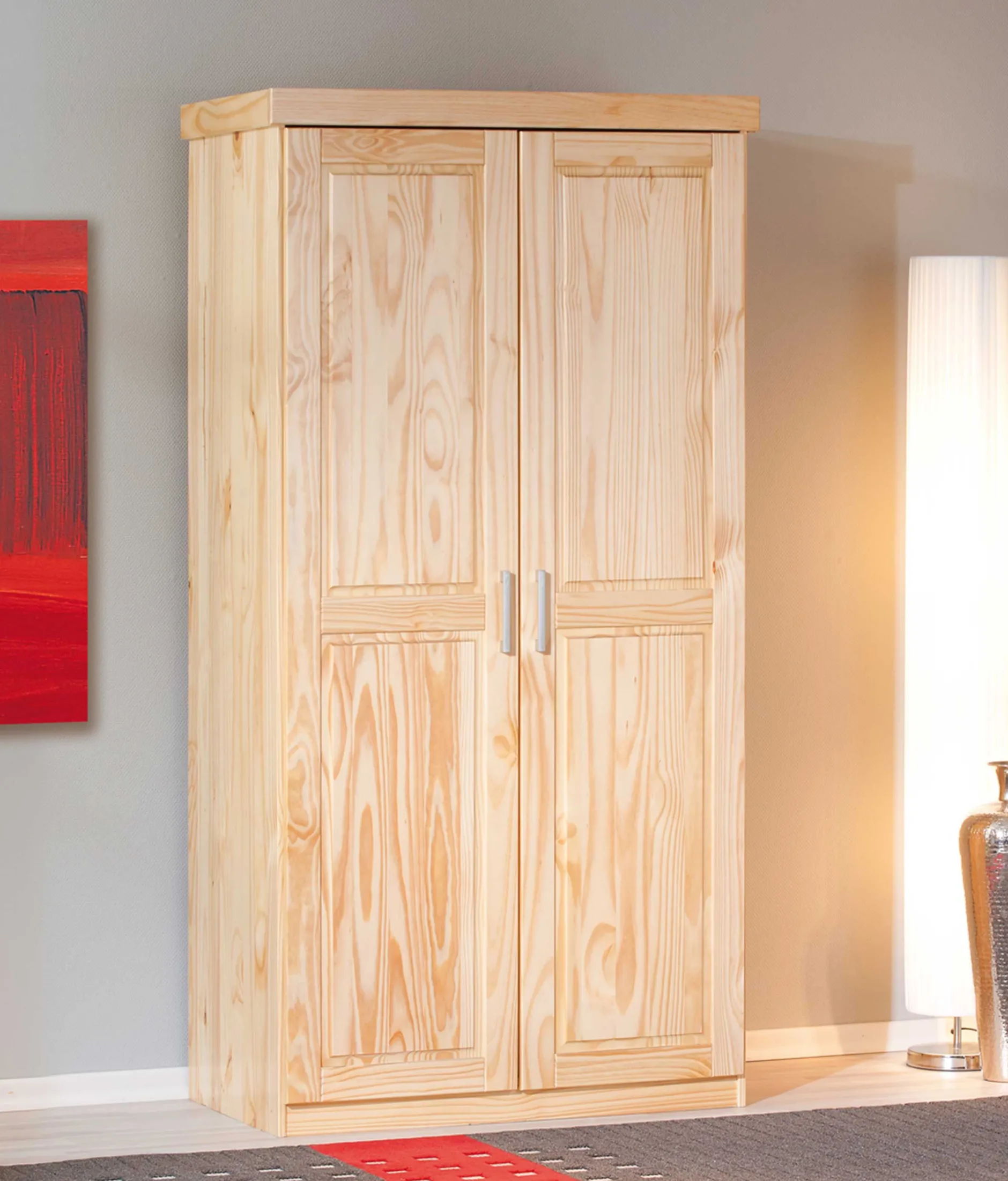 Kleiderschrank Leon 2 Türen - Kieferholz