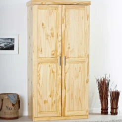 Kleiderschrank Leon 2 Türen - Kieferholz