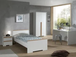 Kleiderschrank London 98cm mit 2 Türen - weiß