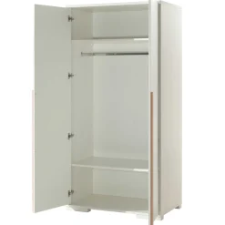 Kleiderschrank London 98cm mit 2 Türen - weiß
