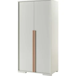 Kleiderschrank London 98cm mit 2 Türen - weiß
