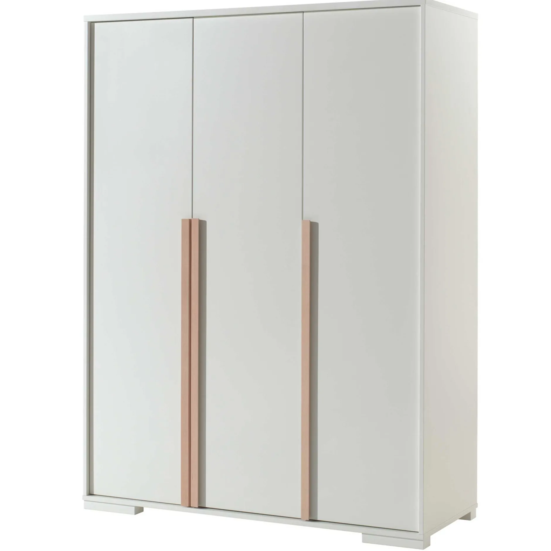 Kleiderschrank London 146cm mit 3 Türen - weiß