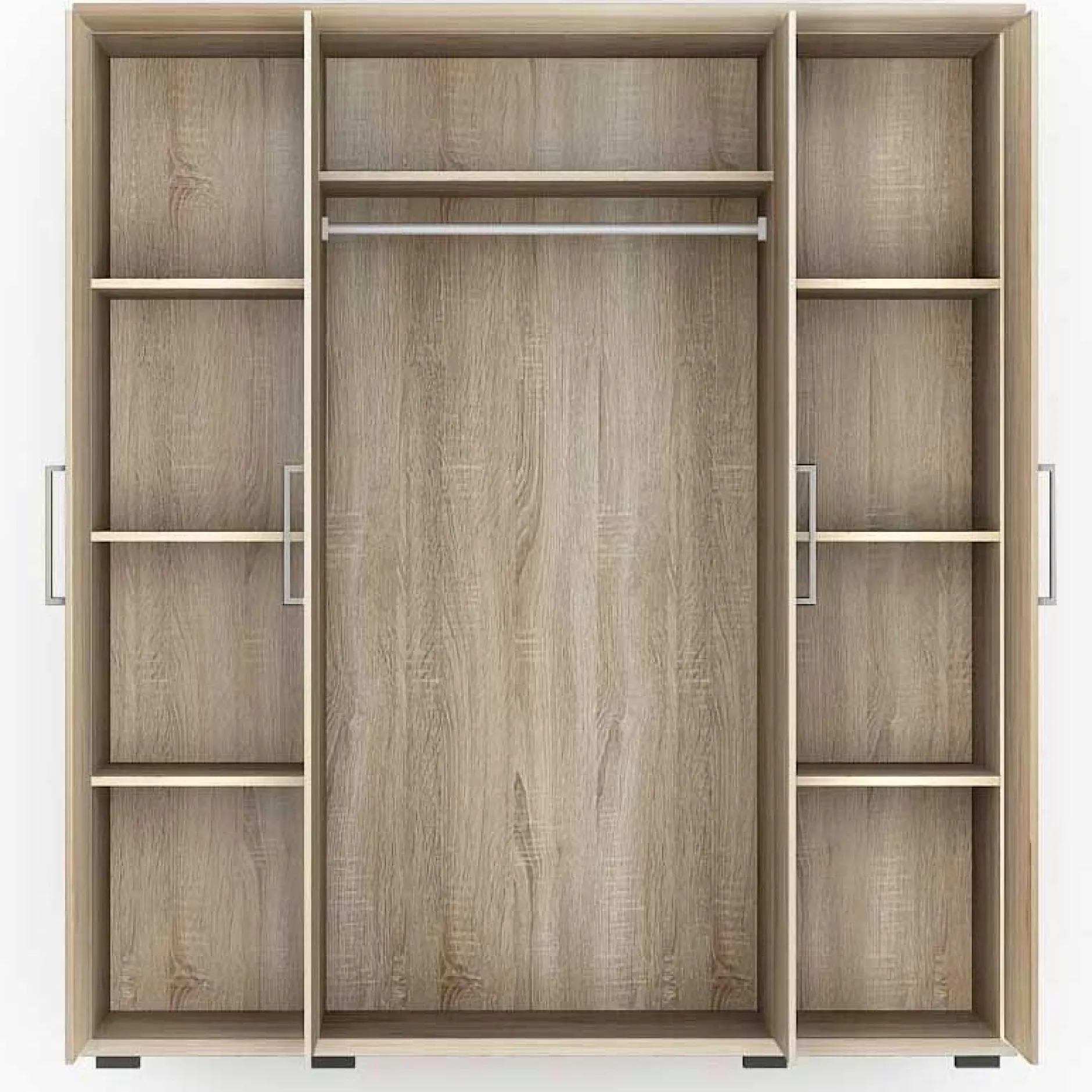Kleiderschrank Nikkie 160 cm-sonoma Eiche