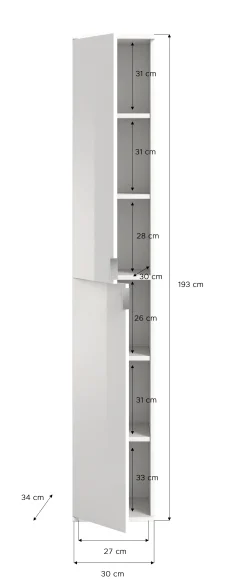 Kleiderschrank Projekt X Emob Artisan Eiche Weiß 152x193x34 cm
