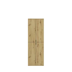 Kleiderschrank Projekt X Emob - Artisan Eiche - 213x193x34 cm - Natur