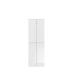 Kleiderschrank Projekt X Emob - Weiß Artisan Oak - 212x193x34 cm