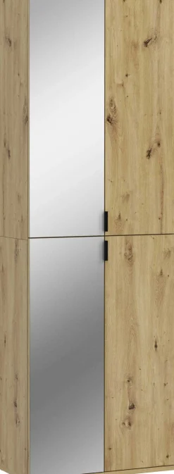Kleiderschrank Projekt X Emob - Artisan Oak - 60x193x34 cm - Spiegel