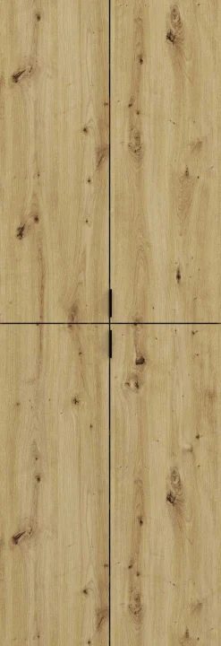 Kleiderschrank Projekt X Emob - Artisan Eiche - 183x193x34 cm - Spiegeltür