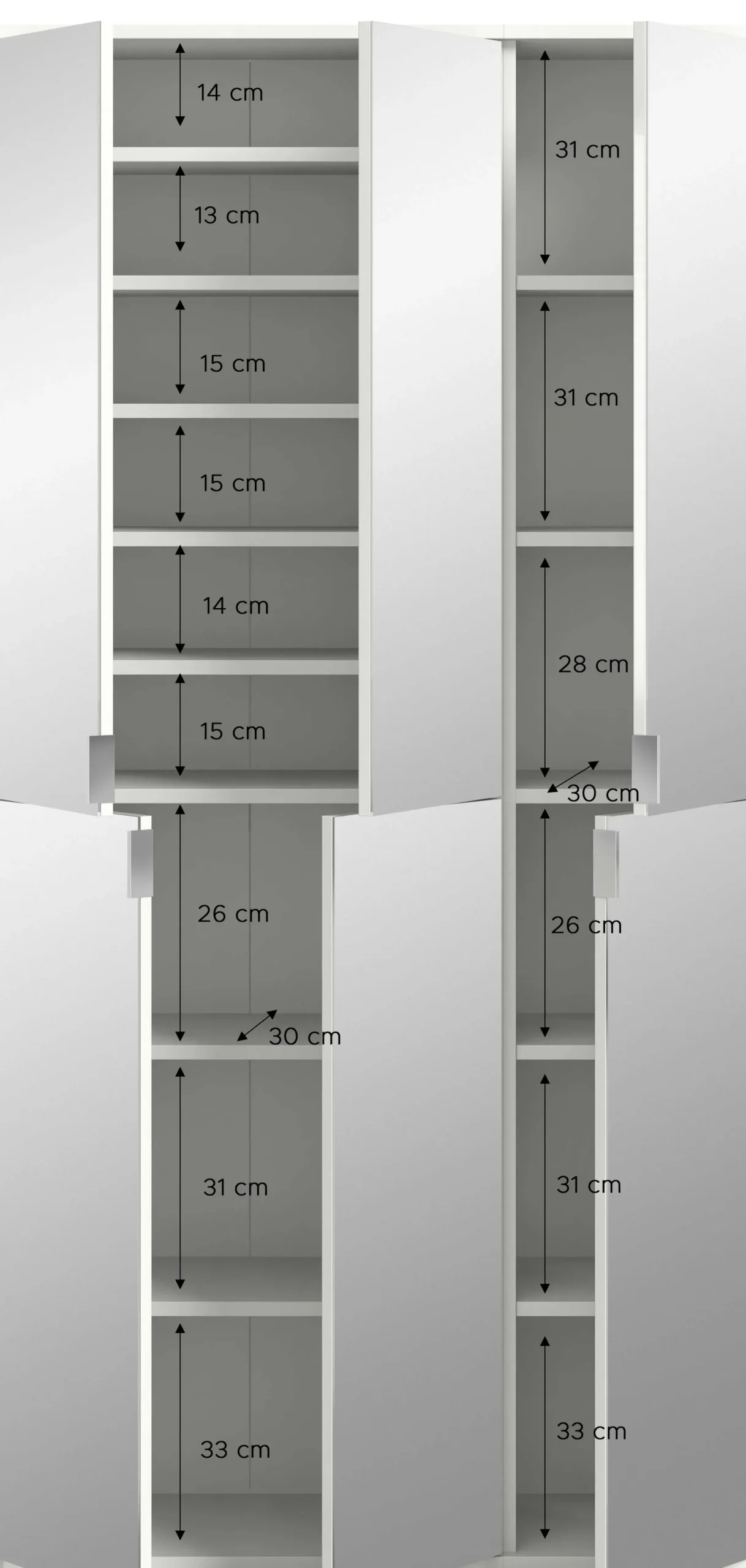 Kleiderschrank Projekt X Emob - Artisan Oak - 91x193x34 cm - Spiegeltüren