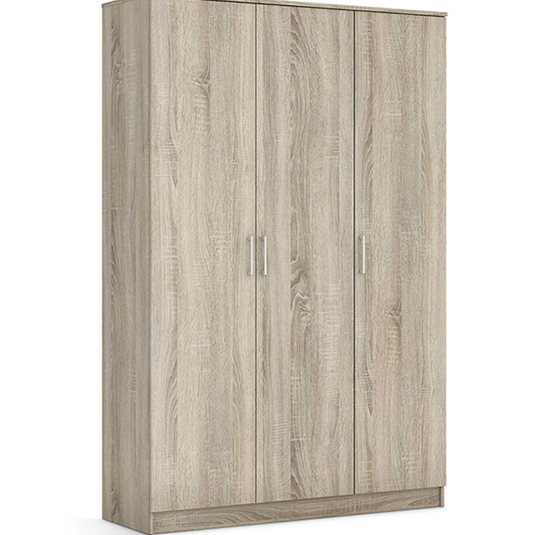 Kleiderschrank Ray 120cm mit 3 Türen - Sonoma Eiche
