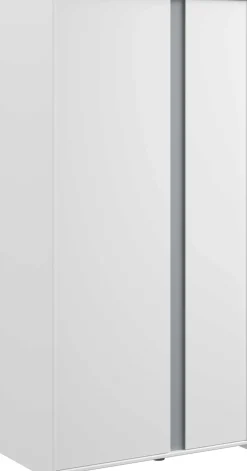 Kleiderschrank Rue mit 2 Türen - weiß/grau oder weiß/rosa