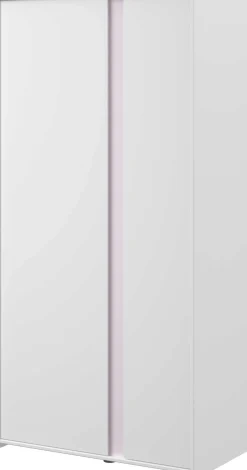 Kleiderschrank Rue mit 2 Türen - weiß/grau oder weiß/rosa