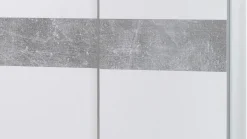 Kleiderschrank Salamanca 170cm mit 2 Türen - weiß/Beton
