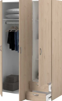 Kleiderschrank Salvador | 3 Türen, 2 Schubladen | Jackson Oak