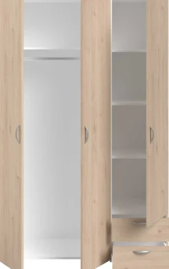 Kleiderschrank Salvador | 3 Türen, 2 Schubladen | Jackson Oak