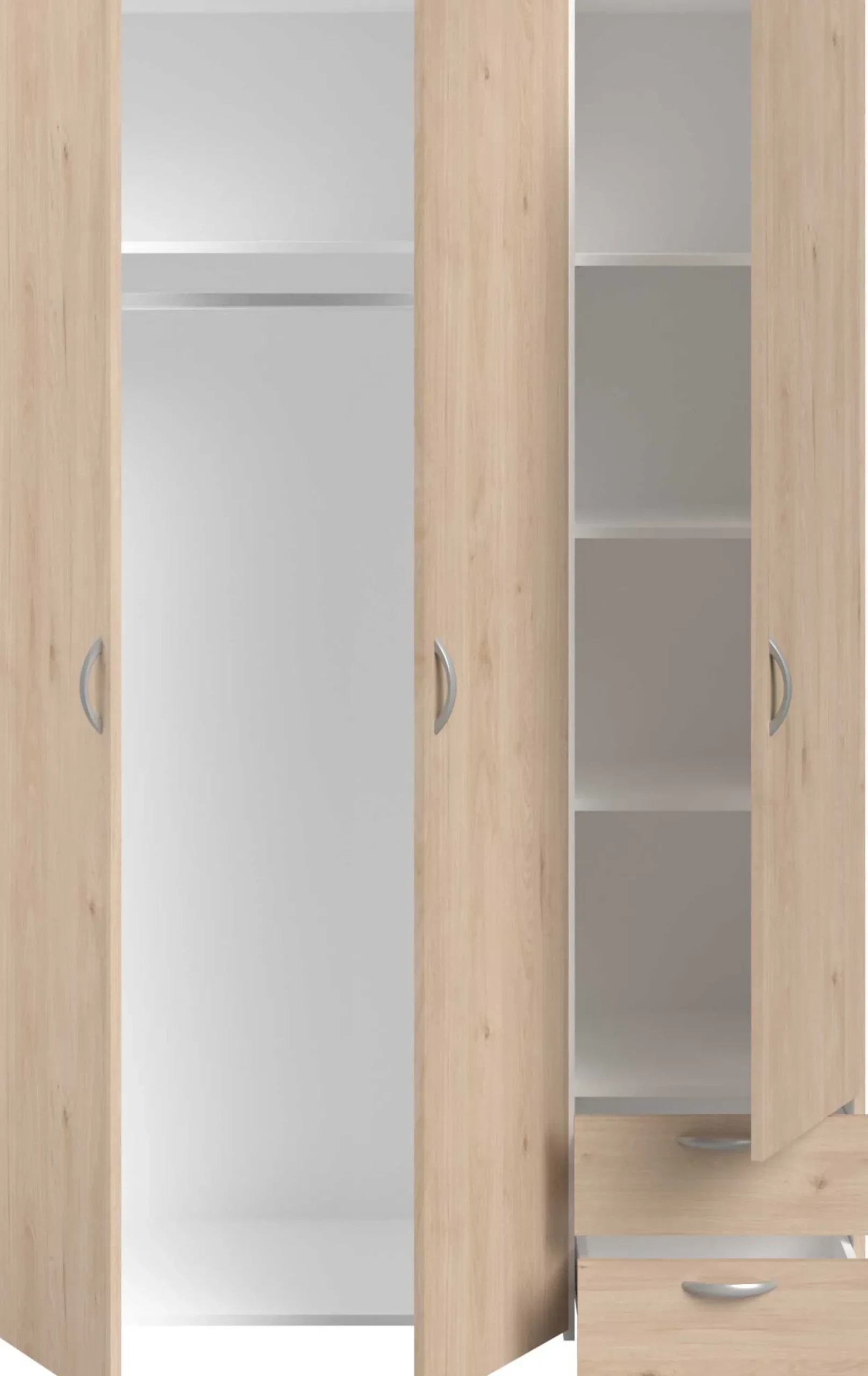 Kleiderschrank Salvador | 3 Türen, 2 Schubladen | Jackson Oak