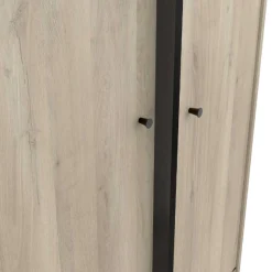 Kleiderschrank Sayuri 2 Flügeltüren, 1 Kleiderstange und 1 Schublade-Kronberger Eiche/Wickler