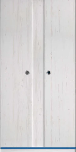 Kleiderschrank Smoozy 90cm 2 Türen - weiß/rosa oder weiß/blau