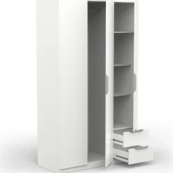 Kleiderschrank Spectre 120cm - matt weiß