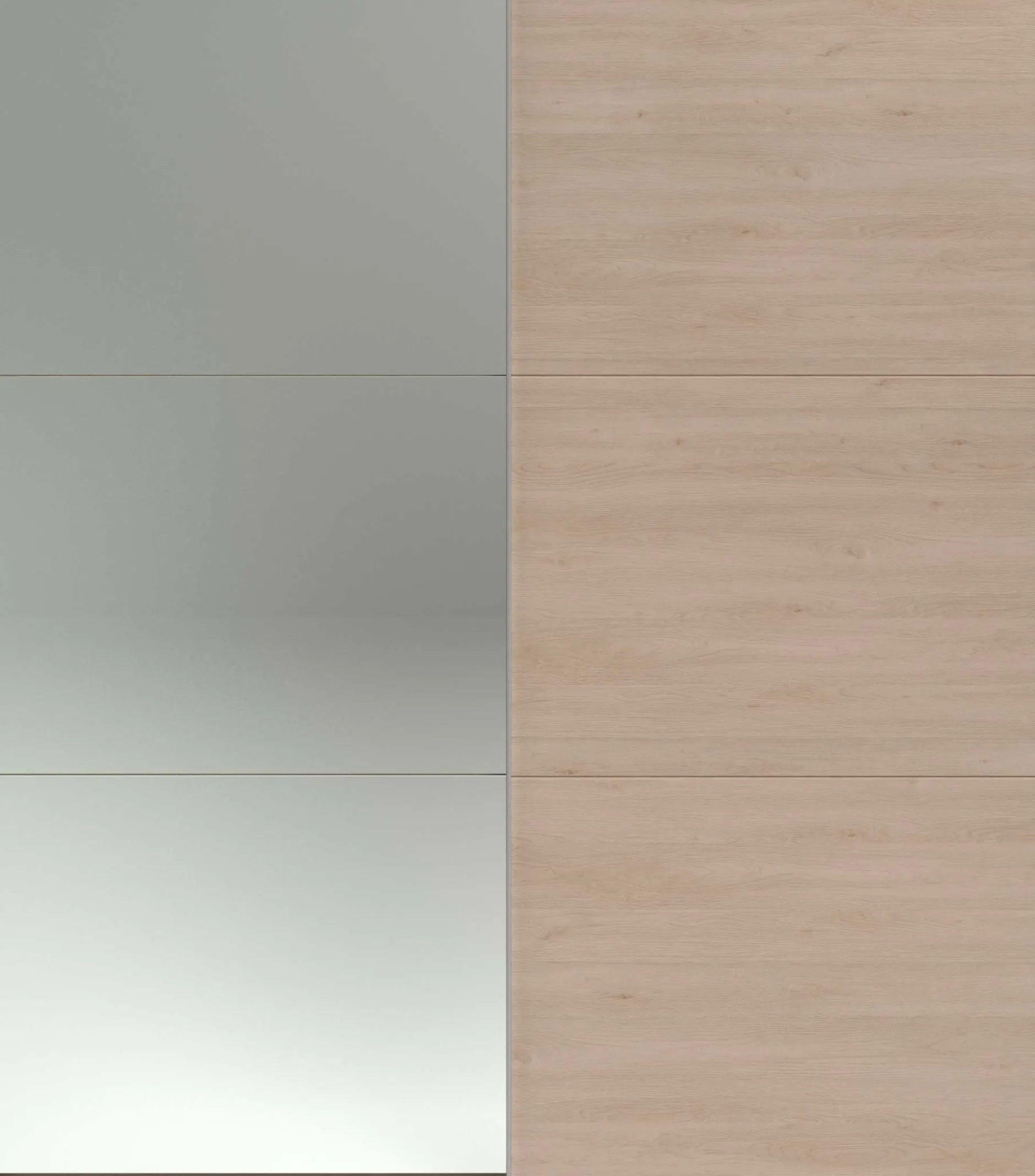 Kleiderschrank Swings - 178x59x203cm - mit Spiegel - 2 Türen - Eichendekor
