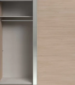 Kleiderschrank Swings - 178x59x203cm - mit Spiegel - 2 Türen - Eichendekor