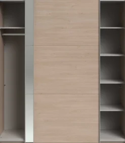 Kleiderschrank Swings - 178x59x203cm - mit Spiegel - 2 Türen - Eichendekor
